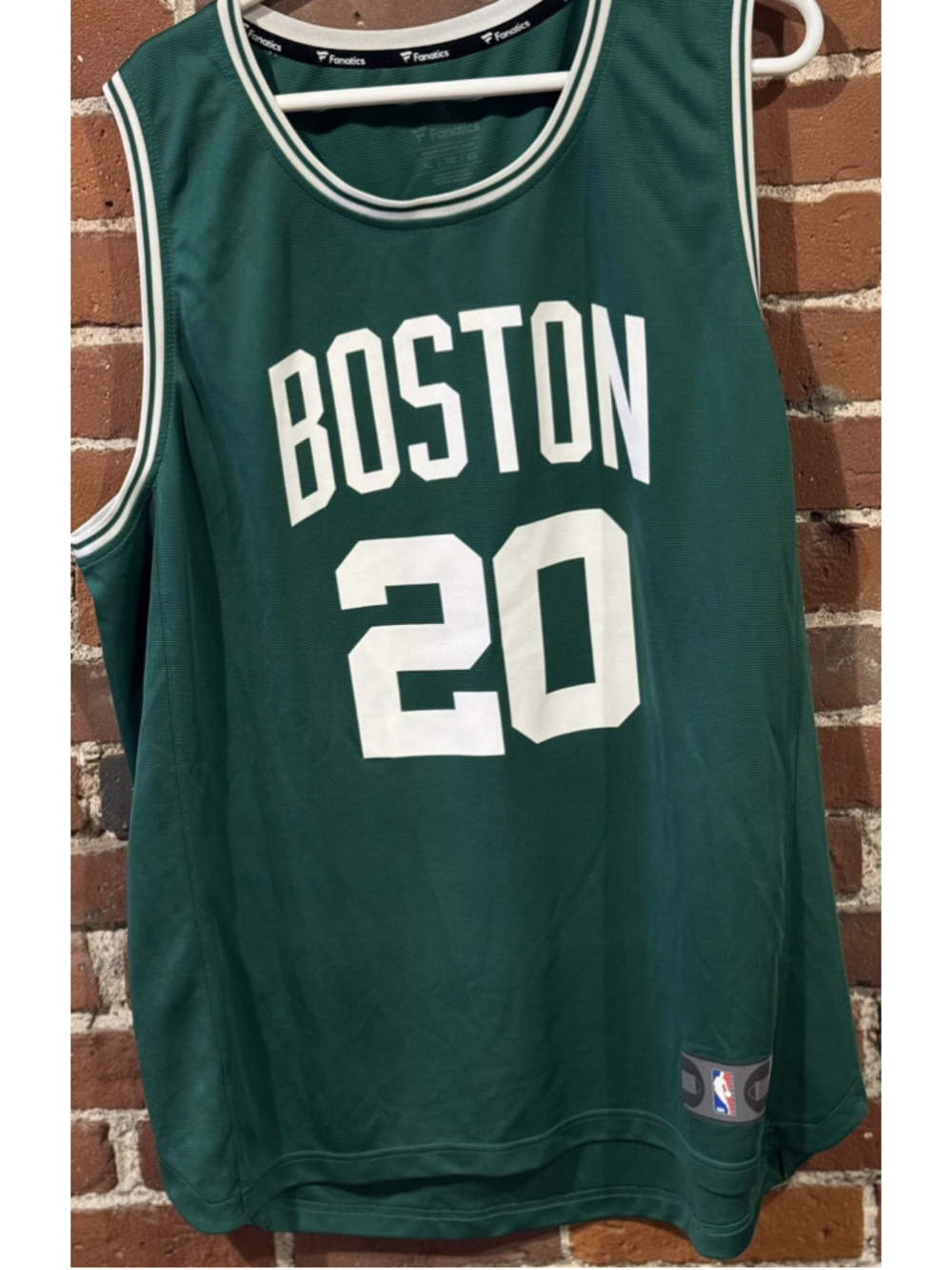 Boston Celtics LOT Fanatics Gordon Hayward #20 Jersey Men XL AND HAT Combo Green